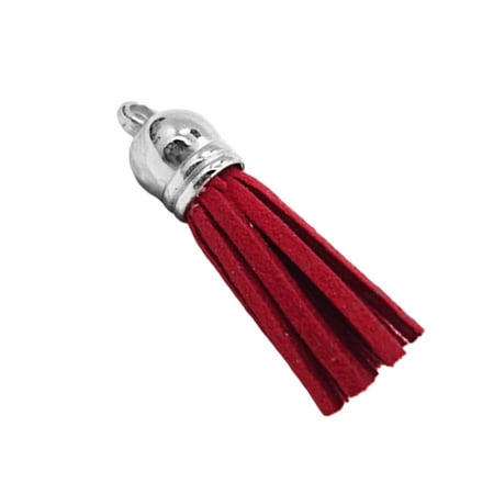 

Kironypik 28 Pieces Delicate Keyring Pendant Tassels Handbag Decor Keyholder Tassel Ornament DIY Accessory for Bags Keys Dark red