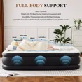 thumbnail image 6 of Air Mattress, Inflatable Blow Up Airbed High Capacity Pump Non-Slip Bottom, 18 Inch, Twin, 6 of 7