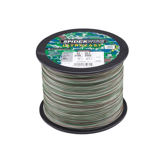 Spiderwire Ultracast Braid, Superline, 8lb, 2188yd, Inshore Camo