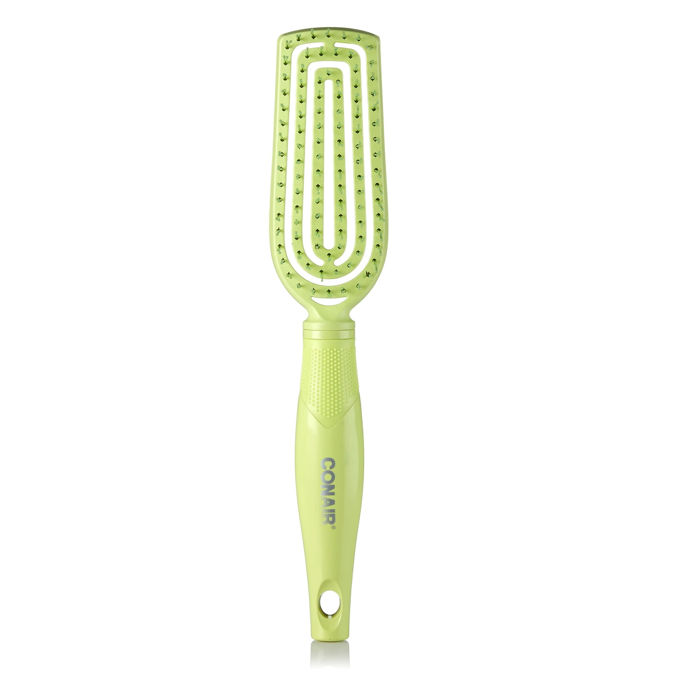 Conair Scalp Care Slim Flexi Head Paddle Brush Green for Wet and