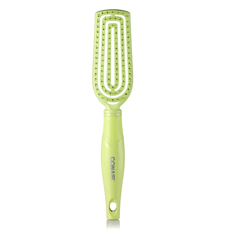 Conair Flexi Head Slim Cushion Brush, Green photo 1