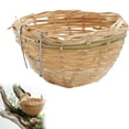 thumbnail image 5 of 1/2/4 Pieces Bird Nest,Natural Wicker Woven Nest Pans,Small Bird Nest Boxes Cage,Hanging Bird Bedding Nesting Cage Accessories for Parrot Budgie, 5 of 6