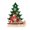 Red#460, variant on RuiJiao Wooden Christmas Ornament DIY Kit, Santa, Snowman, Reindeer Splicing Decor for Holiday Home, Xmas Tree and Fireplace Decoration, Festive Gift Idea (1PC)