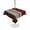Red, variant on Outdoor Tablecloth with Umbrella Hole for Patio/Picnic/Party/Camping, Red Floral Waterproof Table Cloth Square Cover Washable, Modern Farmhouse Leaves Brown Striped (60"x 60")
