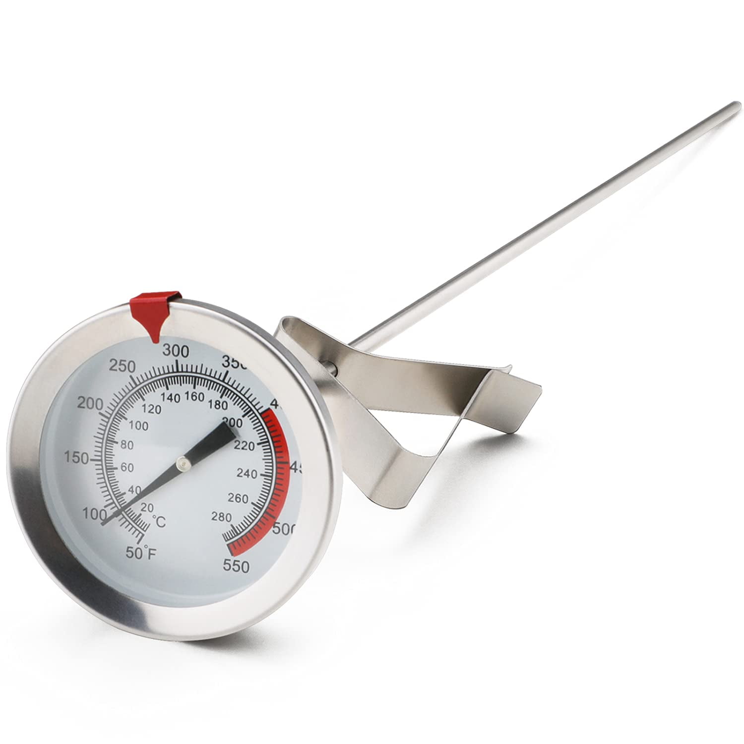 TORUBIA Deep Fry Thermometer With Pot Clip 8" Instant Read Food