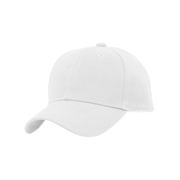 TopHeadwear Blanc Enfants Baseball Réglable Crochet et Boucle de Fermeture Chapeau Blanc