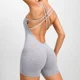 thumbnail image 3 of Monos de una pieza sin espalda para mujer, monos deportivos cortos y sexys para gimnasio, ropa deportiva para mujer, 3 of 5