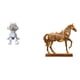 thumbnail image 1 of Estatua de caballo nórdico, escultura, figurita decorativa, resina grabada, animal, estantería, entrada, sala de estar, hogar, oficina, dec, 1 of 8