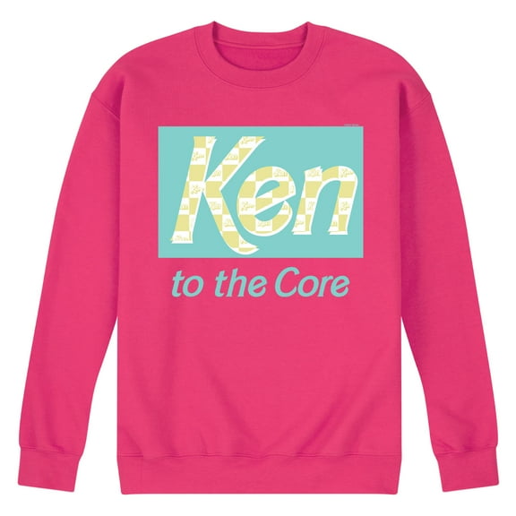 Barbie - Ken to the Core - Checked Style - Men's Crew Neck Fleece Pullover