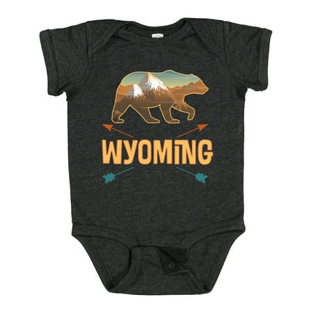 

Inktastic Wyoming Vacation Bear Silhouette Gift Baby Boy or Baby Girl Bodysuit