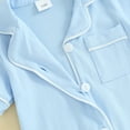 thumbnail image 6 of Bagilaanoe Newborn Baby Girls Boys One-pieces Pajamas Short Sleeve Jumpsuit Sleepwear 3M 6M 12M 18M 24M Infant Romper Casual Clothing, 6 of 8