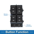 thumbnail image 3 of Interruptor de ventana eléctrica Unique Bargains No. 3S7T14A132BA para el lado del conductor delantero izquierdo para Ford Mondeo 2000-2007 Negro, 3 of 7