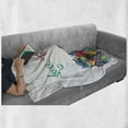 thumbnail image 6 of Cartoon Soft Flannel Fleece Throw Blanket, Kids Nursery Room Design with Toy Like Animals Owls Birds Reading Books Artwork, Cozy Plush for Indoor and Outdoor Use, 50" x 70", Multicolor, by Ambesonne, 6 of 6