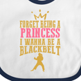 thumbnail image 4 of Inktastic Karate Princess Girls Martial Arts Girls Baby Bib, 4 of 4
