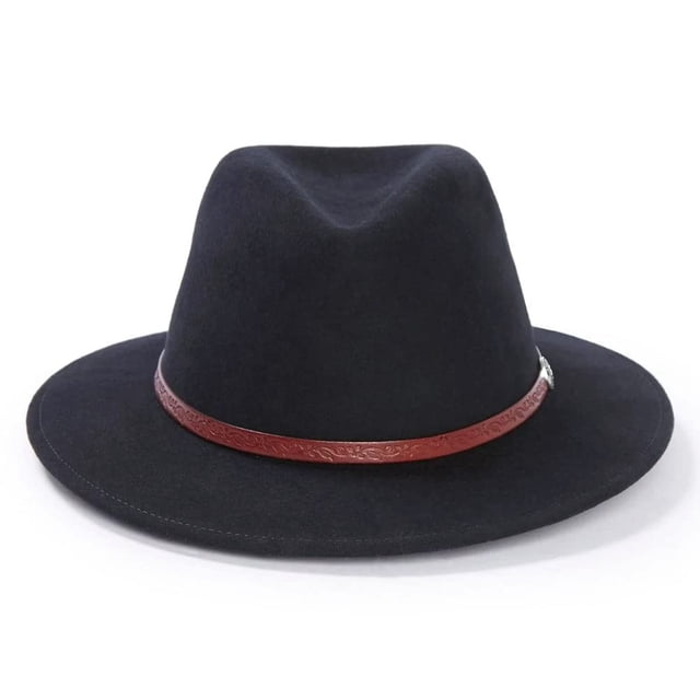 Sombrero Stetson Cromwell Negro XL de Lana Repelente al Agua