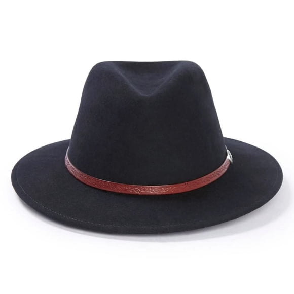 Sombrero Stetson Cromwell Negro XL de Lana Repelente al Agua
