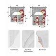 thumbnail image 6 of Christmas Snowman Swag Valance and Tier Curtains 24'' Length Set, Xmas Let Snow Winter Snowflake Grey Light Filtering Kitchen Curtains, Tier Curtain Valances for Bathroom/Living Room/Bedroom/Café, 6 of 6