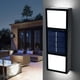 thumbnail image 5 of Luces solares de pared exterior - Aplique moderno de arriba abajo con 6 cuentas LED, impermeable IP65, ABS+PC negro, pack de 2 para porche y patio jardín, 5 of 6