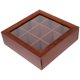 thumbnail image 1 of Caja de madera con compartimentos para bolsitas de té, contenedor para paquetes de té, para guardar azúcar y café, 1 of 8