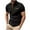 Black, variant on Fnooota Mens Polo Shirts 2025, Collared Casual Holiday Summer Short Sleeve Shirts Navy Size 3XL