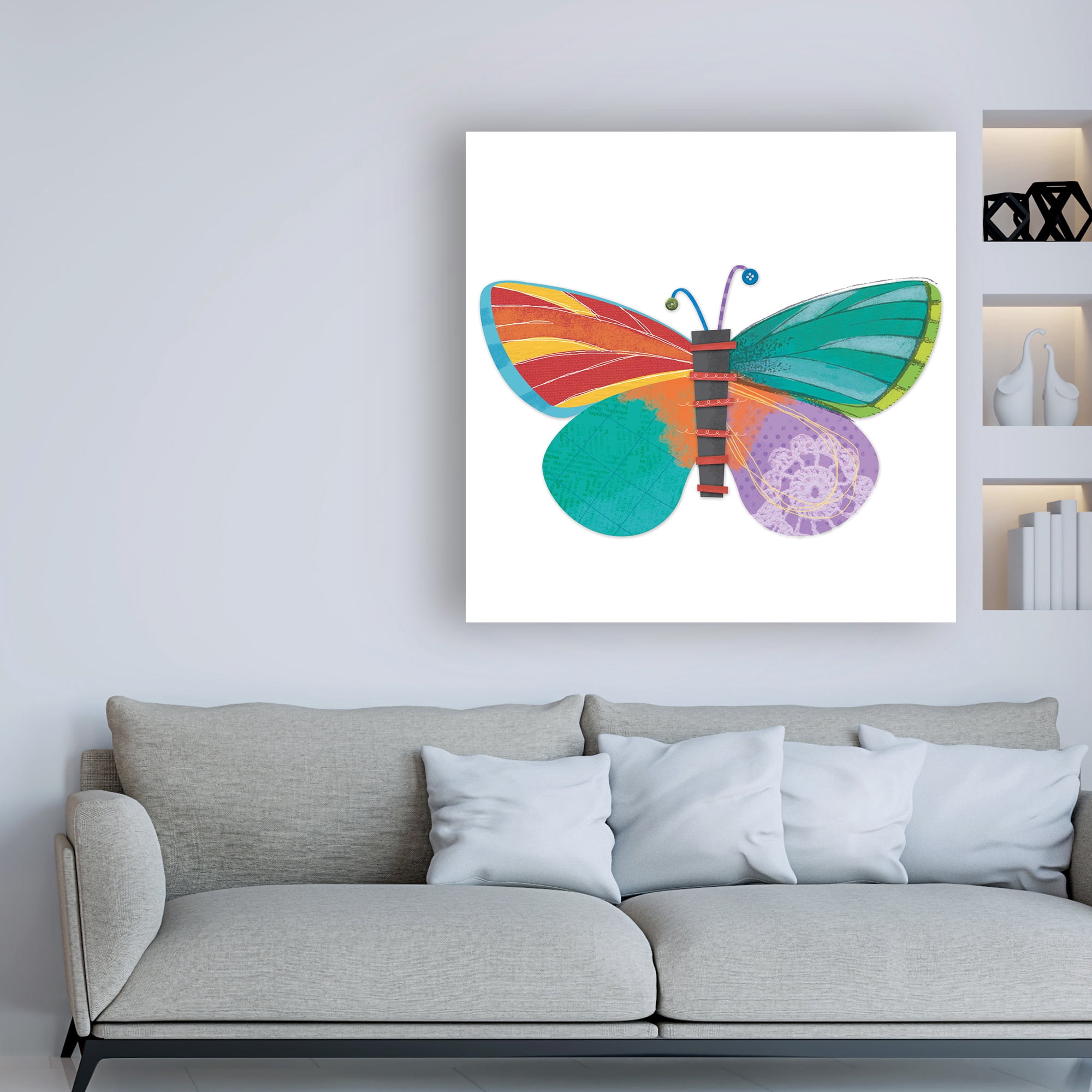 Trademark Fine Art 'Wings Of Grace butterfly icon 1' Canvas Art by Holli Conger