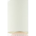 thumbnail image 5 of Livabliss Table Lamps, 15" Vadso Traditional Bedside Nightstand Table Lamp for Bedroom Living Room Office, Pink Body with White Cream Shade (15"H x 8"W x 8"D), 5 of 6