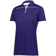 thumbnail image 3 of Holloway XL Ladies Defer Polo Purple/White 222761, 3 of 4