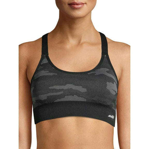 Avia Womens Seamless Moisture Wicking Keyhole Sports Bra, Style AV18198