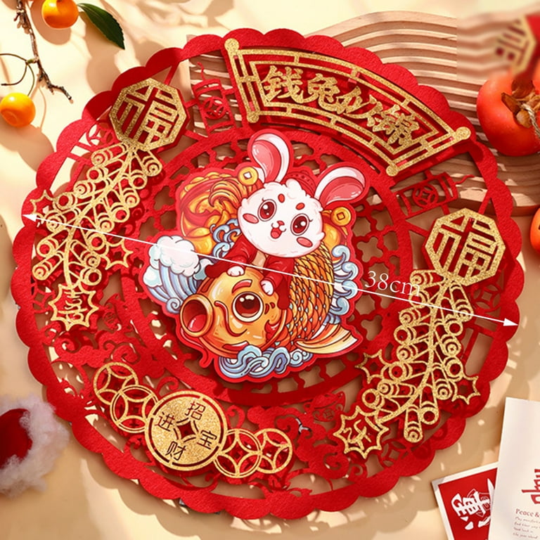 Chinese Traditional Wedding Stickers Decorations,2inch Wedding Labels for  Stairs, Doors, Windows 250Pcs 