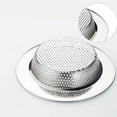 thumbnail image 4 of Colador de fregadero de cocina de acero inoxidable, LASSHSWA Colador de drenaje de fregadero de cocina, Coladores de fregadero para fregaderos de cocina con borde ancho grande de 4,5" de, 4 of 6