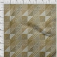 thumbnail image 4 of oneOone Cotton Silk Dark Olive Green Fabric Mix Block Pattern Fabric For Sewing Printed Craft Fabric By The Yard 42 Inch Wide, 4 of 4