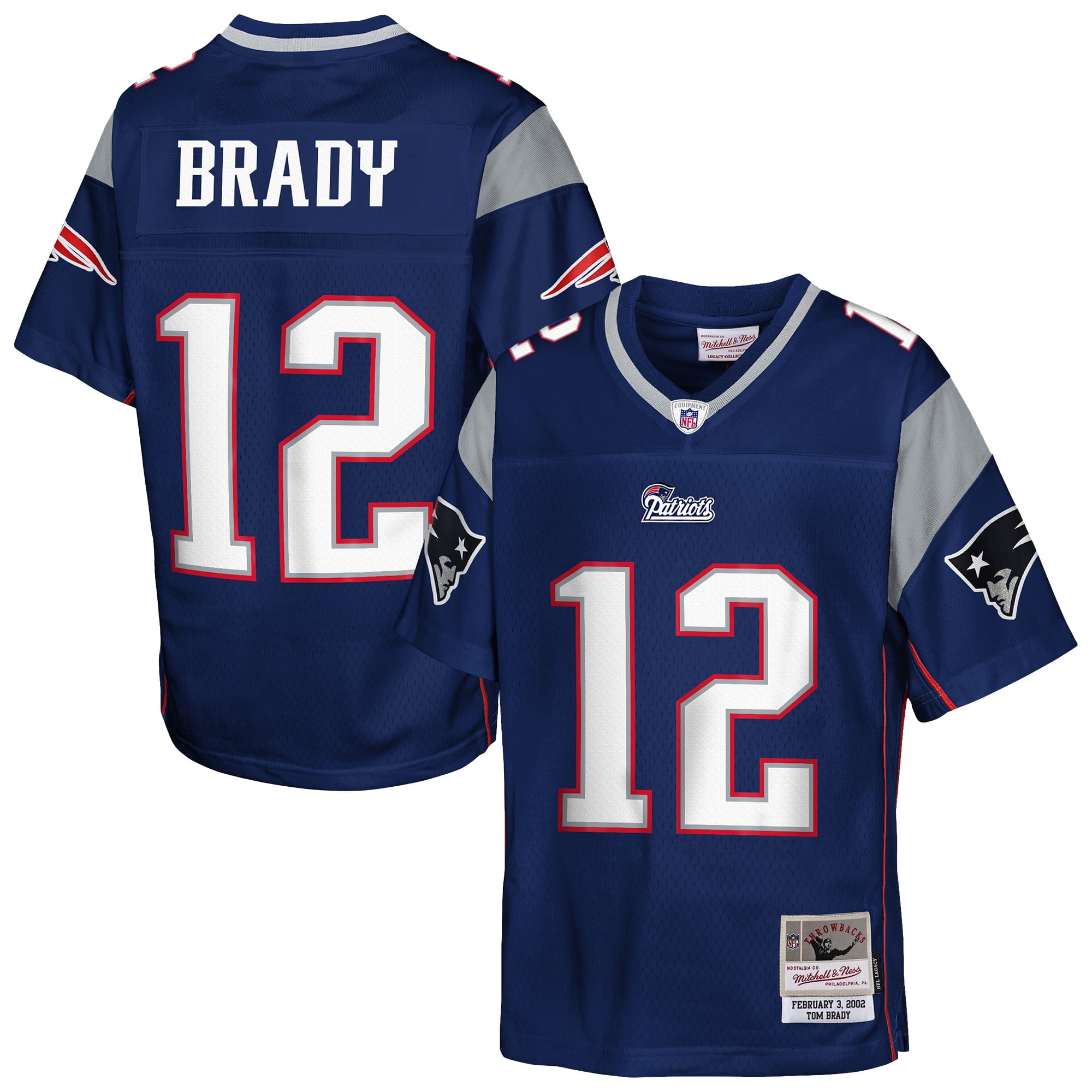 Toddler Mitchell & Ness Tom Brady Navy New England Patriots Legacy Retired Player Jersey