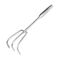thumbnail image 2 of Almencla Garden Hand Rake Beach Sand Digging Tool Digging Compact Practical Multifunctional Gardening Soil Loosening Tool for Gardener Three Tines, 2 of 8