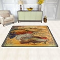thumbnail image 2 of SKYSONIC 36x24in Vintage Turkey Pumpkin Area Rug, Thanksgiving Harvest Greeting Non-Slip Floor Carpet for Indoor Living Dining Room Bedroom, 2 of 7