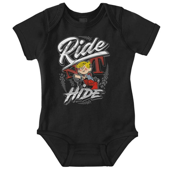 Dennis the Menace Ride Not Die Bodysuit Jumper Boys Infant Baby Brisco Brands NB