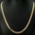 thumbnail image 5 of Women Men's Gold Plated Stainless Steel Curb Cuban Link Chain Necklace Jewelry, 5 of 8