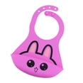 thumbnail image 3 of Baberos De Silicona Impermeables Con Bolsillo De Captura De Alimentos Portátil Sin BPA , Rose Red Rosa roja, 3 of 5