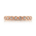 thumbnail image 3 of 14K Rose Gold 1/10 Ct.Tw. Diamond Stackable Band, 3 of 4