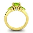 thumbnail image 4 of 2.50 T.C.W Latest Design Round Cut Peridot Gemstone Ring for Birthday Gift Solid 18K Yellow Gold Size 9 by Diamond-Capitals, 4 of 8