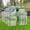 Green, variant on 6 x 10FT Large Polycarbonate Greenhouses for Outdoors, Aluminum Heavy Duty Walk-in Raised Base Green House Kit with Sliding Door Roof Vent and Rain Gutter for Backyard Outside, Green