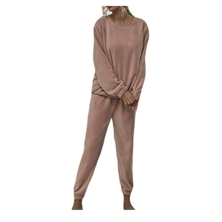 

Women s Pajamas Sets Flannel Pajamas for Women 1set Solid Color Pants Leisure Wear Lounge Wear Suit Two Piece Home Pajamas Pink L Lingerie For Women Baby Doll Lingerie For Women12898