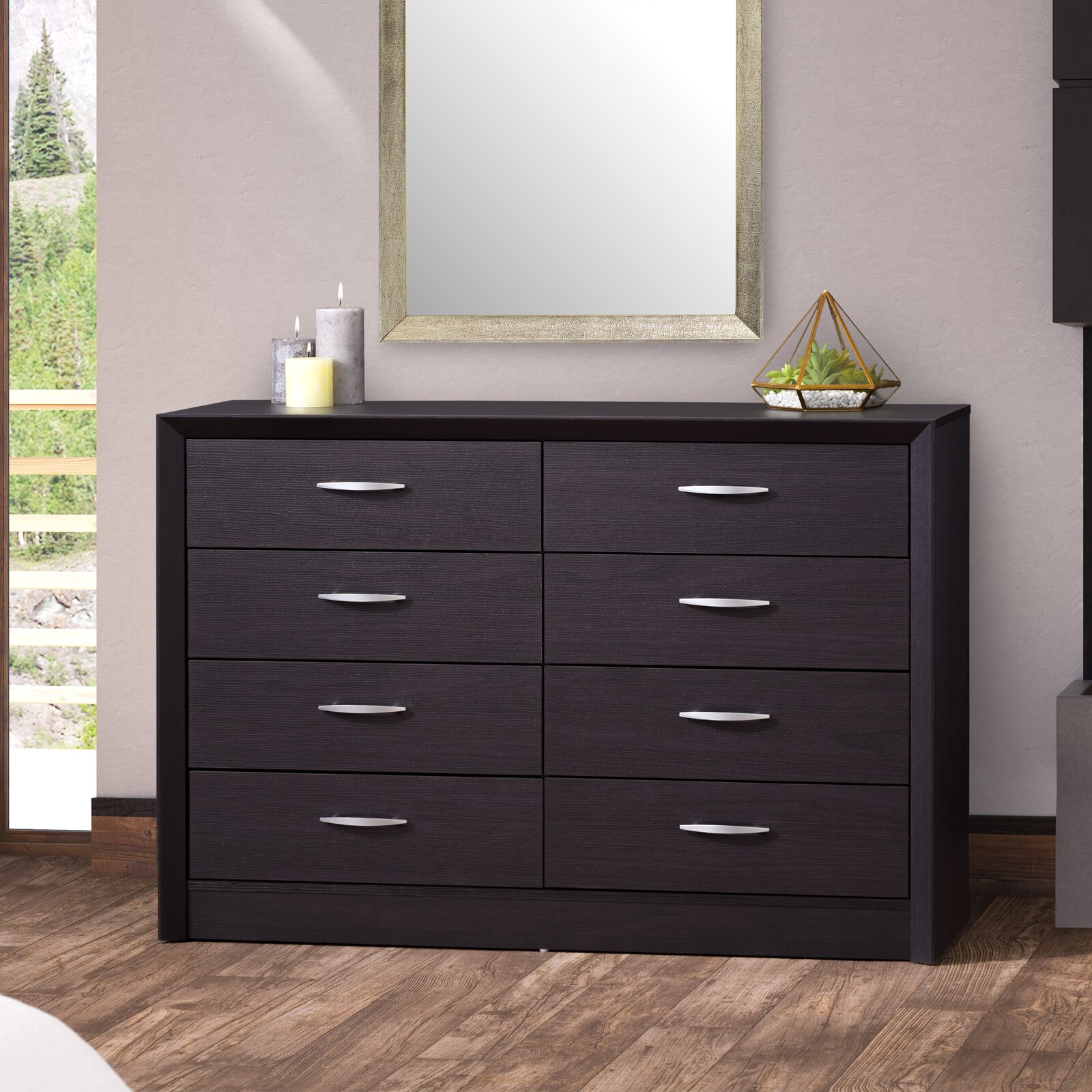 Lodsworth 8 Drawer Double Dresser, Dovetail Drawer Joints No, Wide