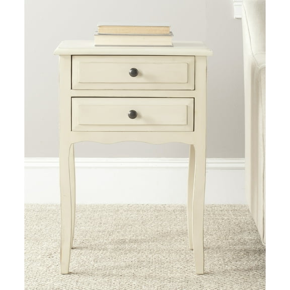 SAFAVIEH Lori End Table With Storage Drawers Barley