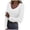 Z-White769, variant on JIAYUE Women's T-Shirts Long Sleeve Solid Color V Neck Slim Fit Basic Casual Ribbed Thermal Under Tee Classic Female Tops