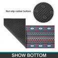 thumbnail image 6 of Blue Geometric and Striped Pattern Kitchen Rugs Sets Of 2,Anti Fatigue Kitchen Mat Rugs Non Slip Washable,Decorative Kitchen Floor Mats for Kitchen,Sink,Laundry,17"x30"+17"x47", 6 of 7