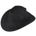 thumbnail image 2 of Weikingp Clearance! Cowboy Hat, Hat Cap Grassland Unisex Sunshade Hat Mongolian Cowboy Adult Baseball Caps, Cowgirl Hat, Cowboy Hats for Women, Cowboy Hat Men Black, 2 of 2