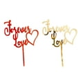 thumbnail image 2 of Ludlz Forever Love Cake Topper Love Sign Wood for Wedding Birthday Party Cake Dessert Topper Baking Decoration Valentines Day Party Supplies, 2 of 7