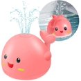 thumbnail image 1 of QINGBAO Juguetes de baño para bebés, juguetes de baño de ballena para niños pequeños, juguetes de baño iluminados con luz LED, juguete de baño de agua con rociador de ballena, juguete de rociador de agua con luz LED, regalos para niños y niñas (ballena verde), 1 of 8