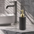 thumbnail image 6 of Unique Bargains 1 Pc Classic Cylindrical Soap Pump Dispenser for Hotels 350ml Black Gold Tone, 6 of 6
