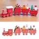thumbnail image 3 of mini casas de pueblo colgantes Lote 4 Decoración De Trenes De Navidad Mini Tren De Madera Juguetes De Regalo Para Niños Para Fiesta Rojo Magideal mini casas de pueblo colgantes, 3 of 7